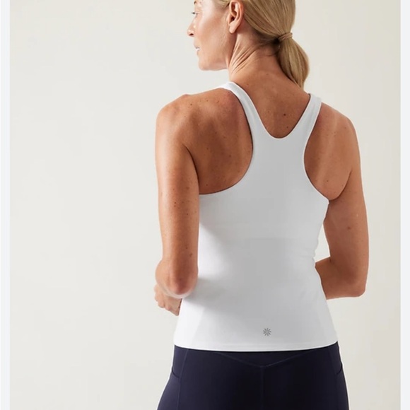 Athleta CONSCIOUS BUILT-IN BRA TANK A-C in White - Picture 2 of 6